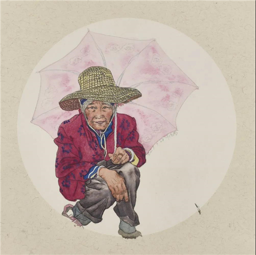 何佳芮 盼 33cm×33cm