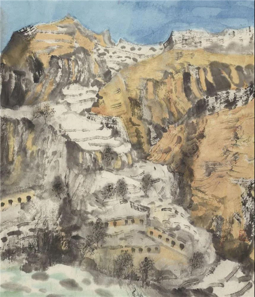 尚可 陕北写生之五 54cm×46cm