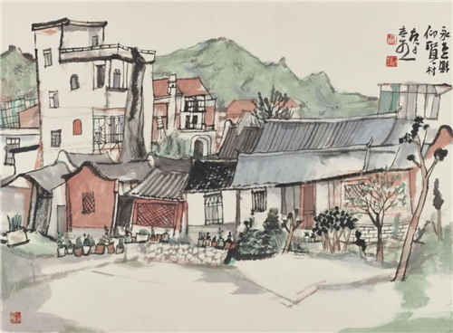 林容生 永春写生之六 39cm×52cm