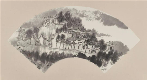 王跃奎 古寺悠悠 17cm×45cm