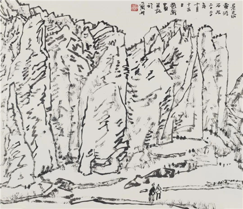赵卫 甘肃写生之一 48cm×54cm