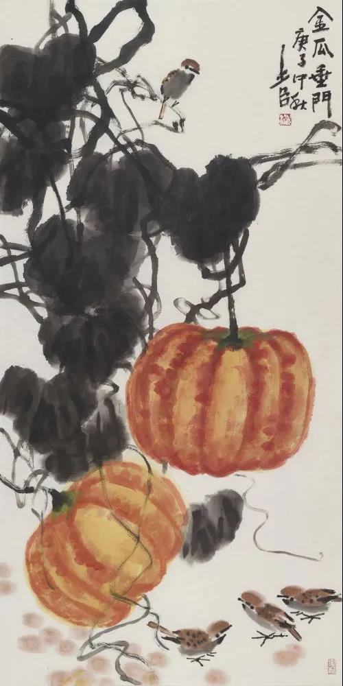 邢少臣 金瓜垂门 136cm×68cm