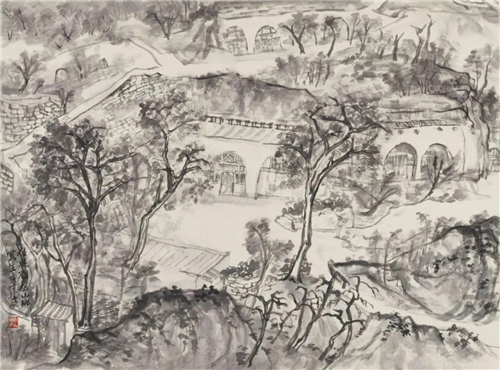 常欣 佳县写生系列之二 39cm×53cm