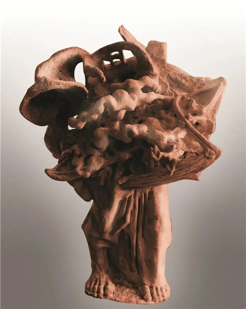 纪连路 北方的额尔古纳 复合树脂喷铜 65cmx50cmx100cm 2020年