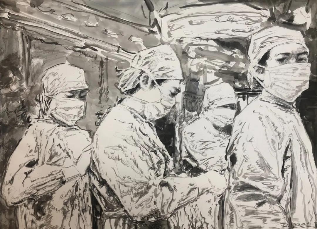 赵云龙 整装 水彩画