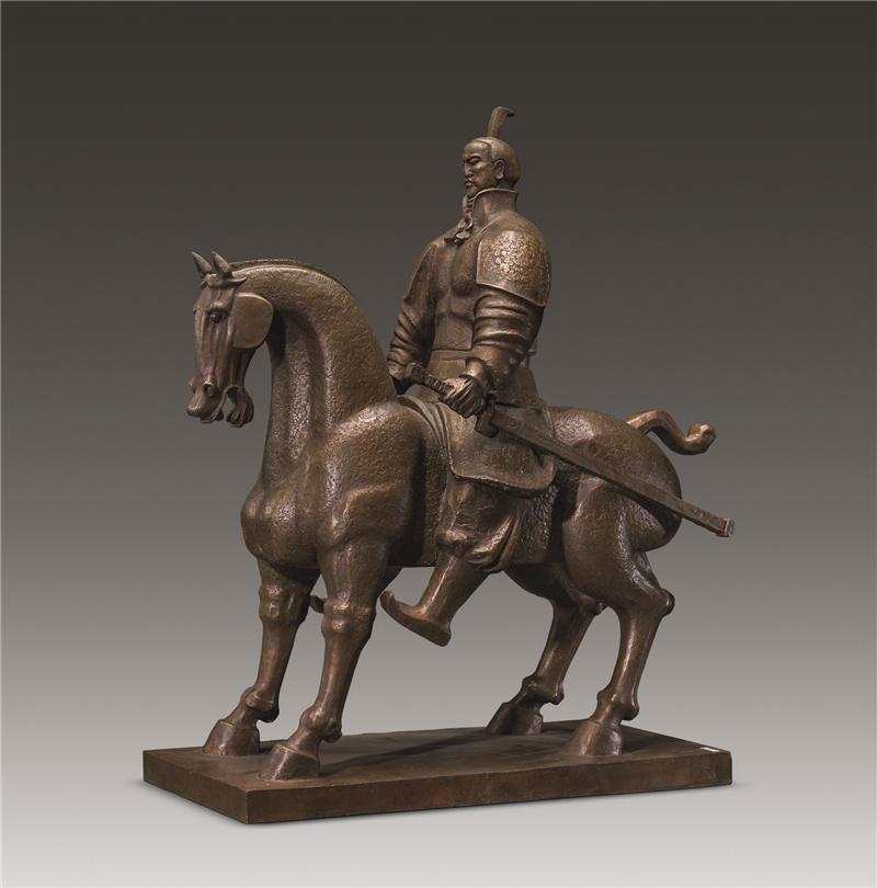 曾成钢 霍去病 雕塑 90cm×40cm×105cm