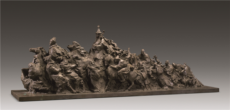 殷小烽 昭君出塞 雕塑 211cm×51cm×70cm