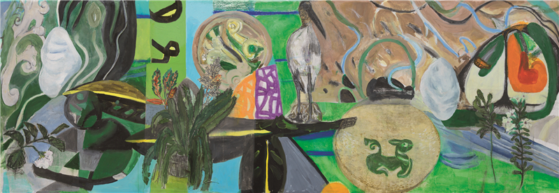 罗伯特·华雷斯（美国）大马士革油画 108cm×311cm