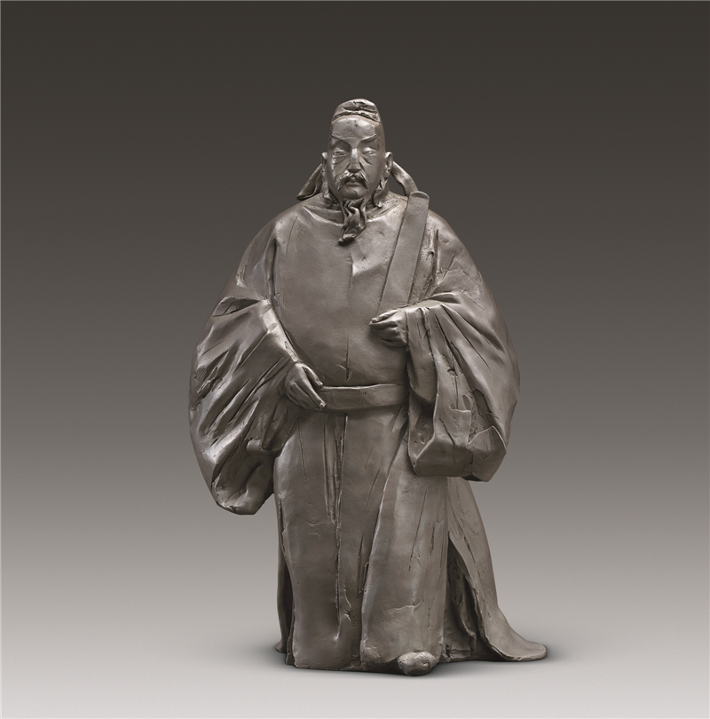罗小平  隋唐经略河西的功臣裴矩 雕塑 68cm×55cm×103cm 