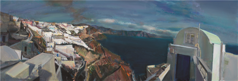 杨参军 丝路絮语 油画 100cm×290cm