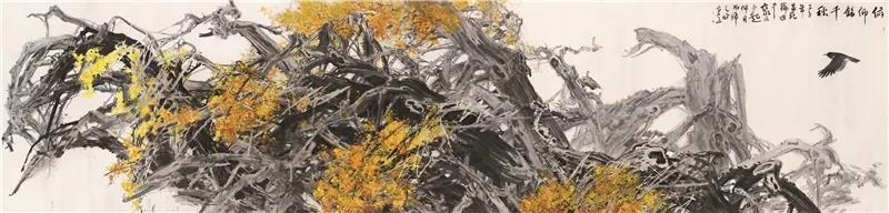 陈鹏 俯仰铭千秋 国画 240cm×1000cm