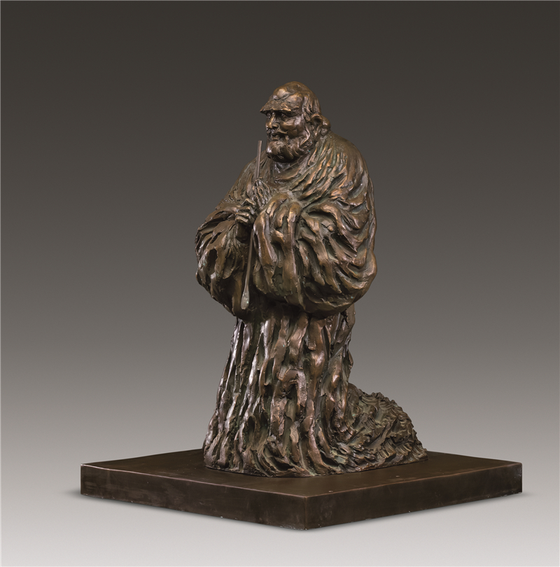 陈云岗 鸠摩罗什 雕塑 63cm×64cm×86cm