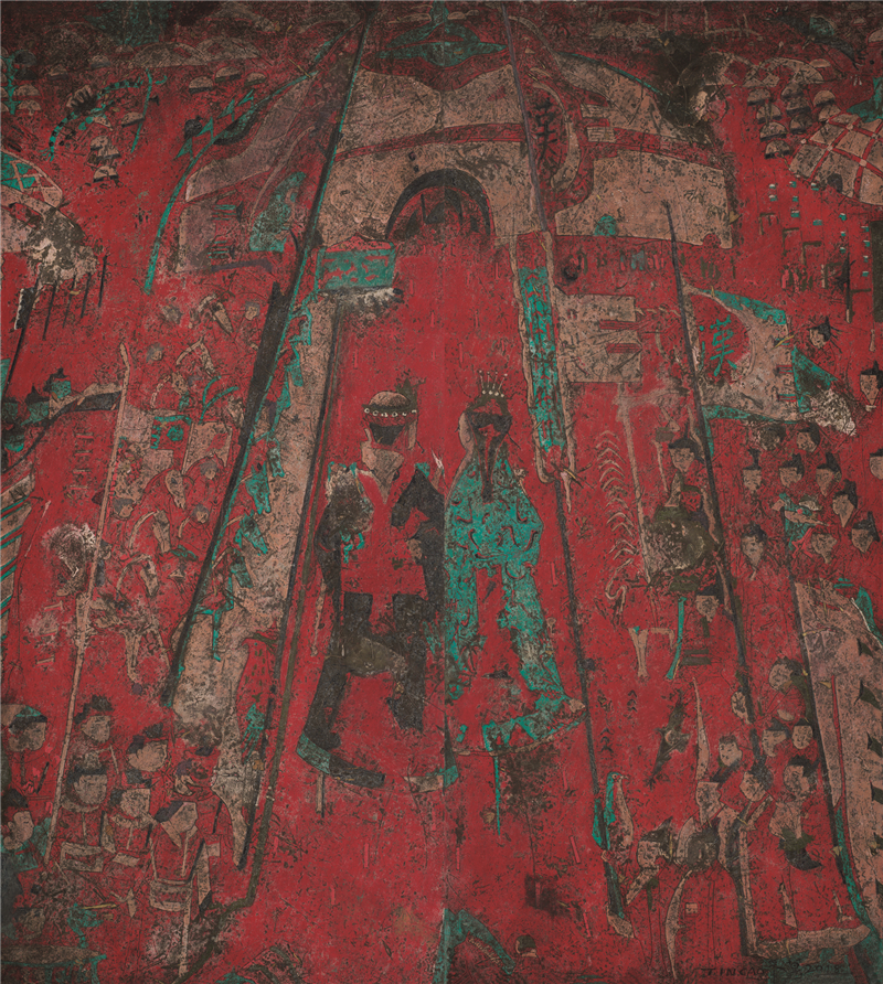冯劲草 解忧和亲 油画 300cm×270cm
