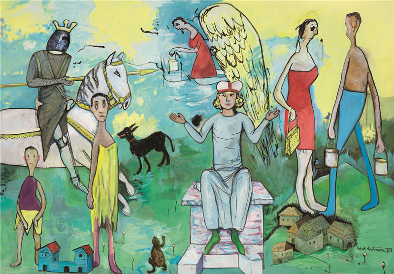罗伯特·哈特曼（德国） 消失在出现之前 油画 250cm×360cm