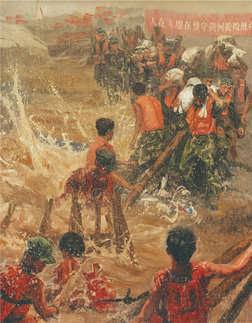 李卓 中流砥柱 布面油画 180cm×140cm 2020年