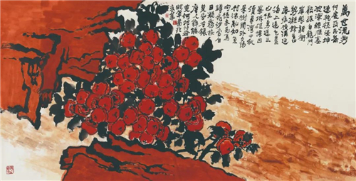 李晓军 万世流芳 纸本设色 120cm×240cm 2020年