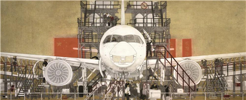 范春晓 中国制造走向世界-C919大飞机  2019年