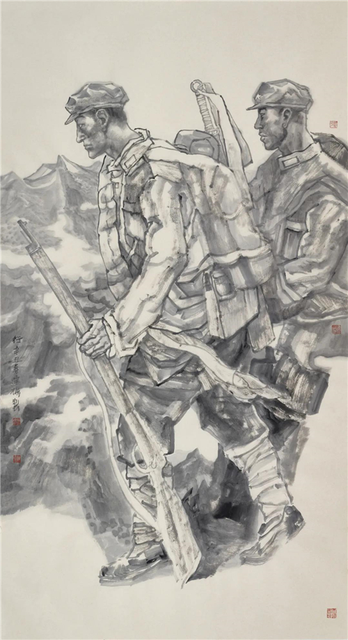 纪连彬 夜行 180×97cm