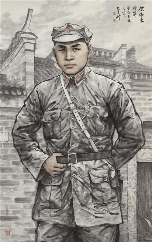 苗再新  徐海东将军 230×145cm