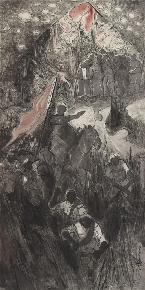 李晓柱 山魂 245×125cm