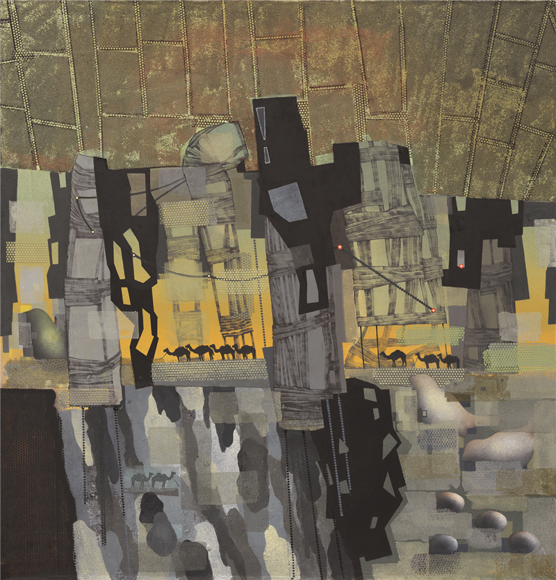 大卫·弗雷泽（美国） 克拉玛依印象 油画 220cm×180cm