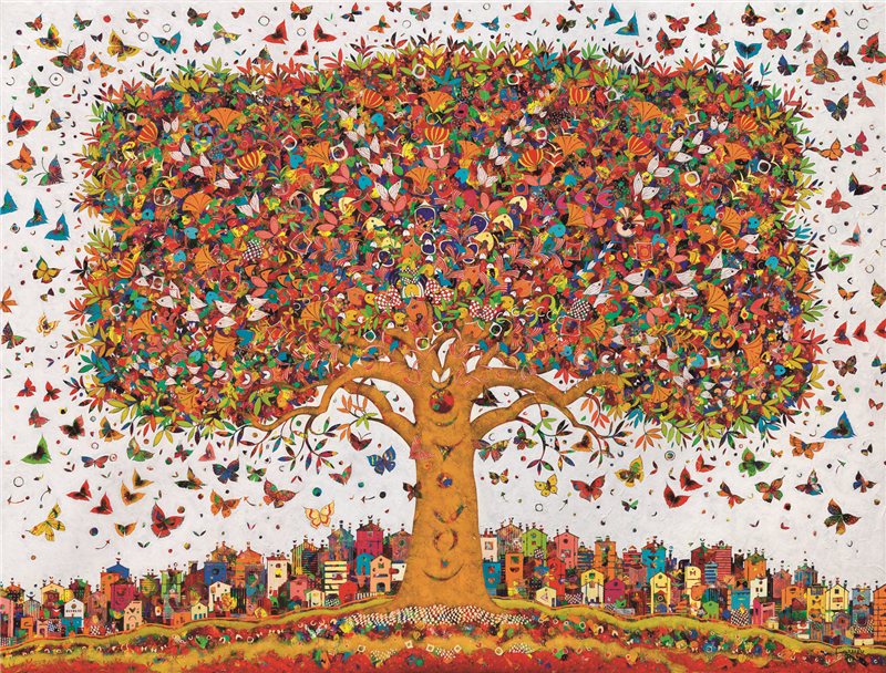 让·佛朗索瓦·拉瑞尔 （法国) 生命之树 油画 250cm×330cm