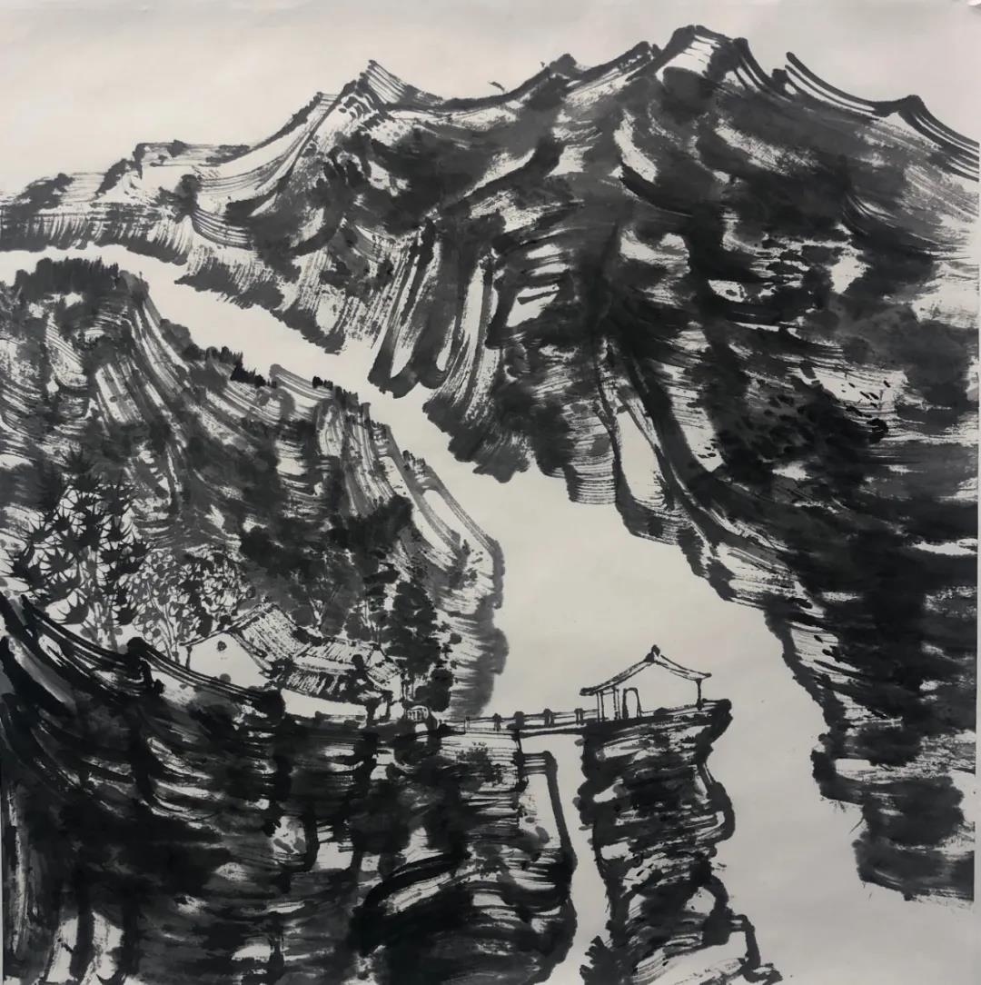 陈风新《香炉寺》68cm×68cm