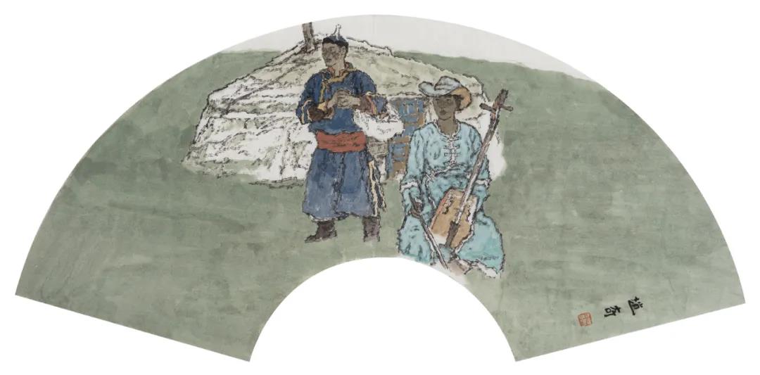 赵奇《草原系列》20cm×59cm