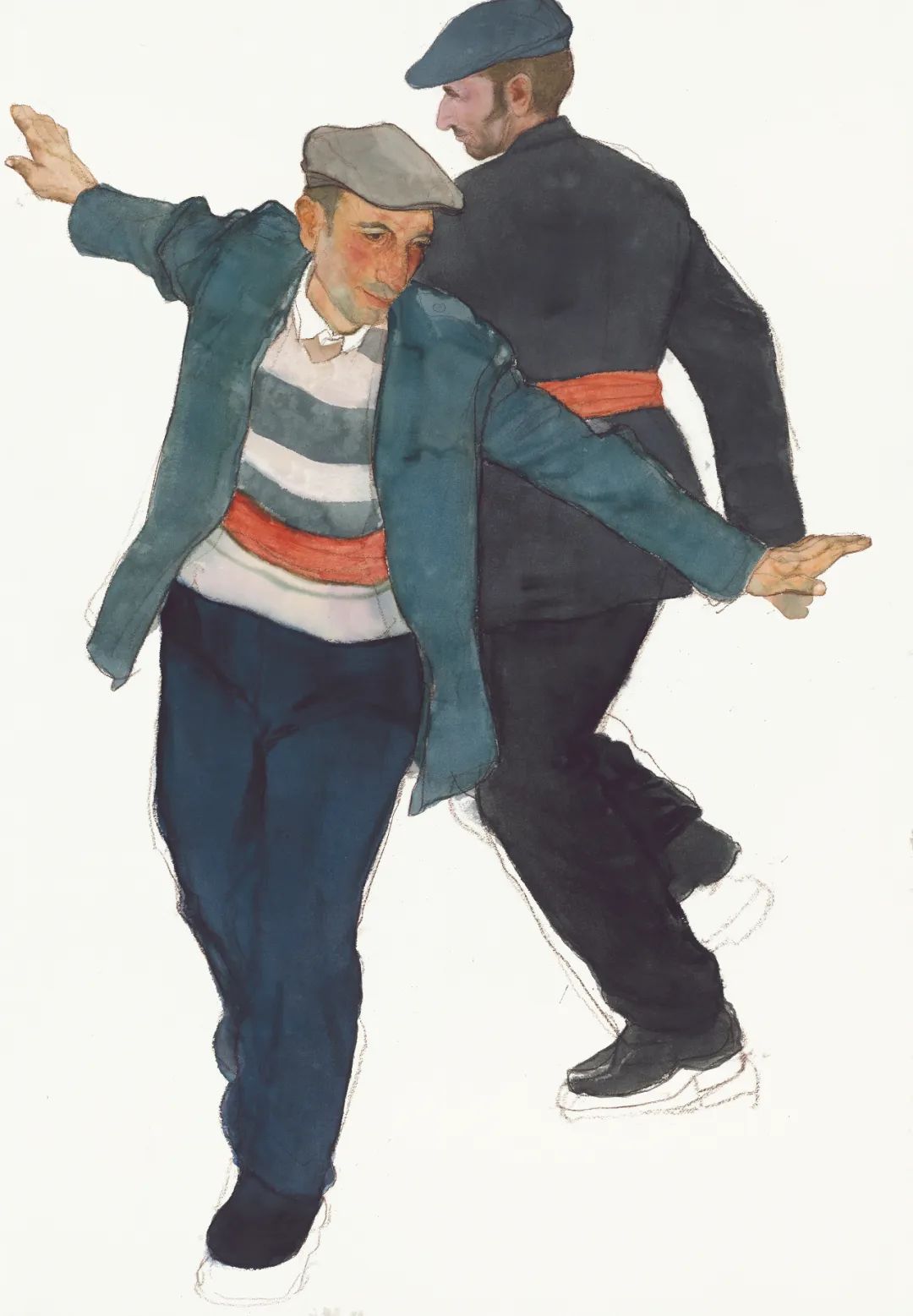 陈坚？节日？水彩画？152cm×105cm？2015年