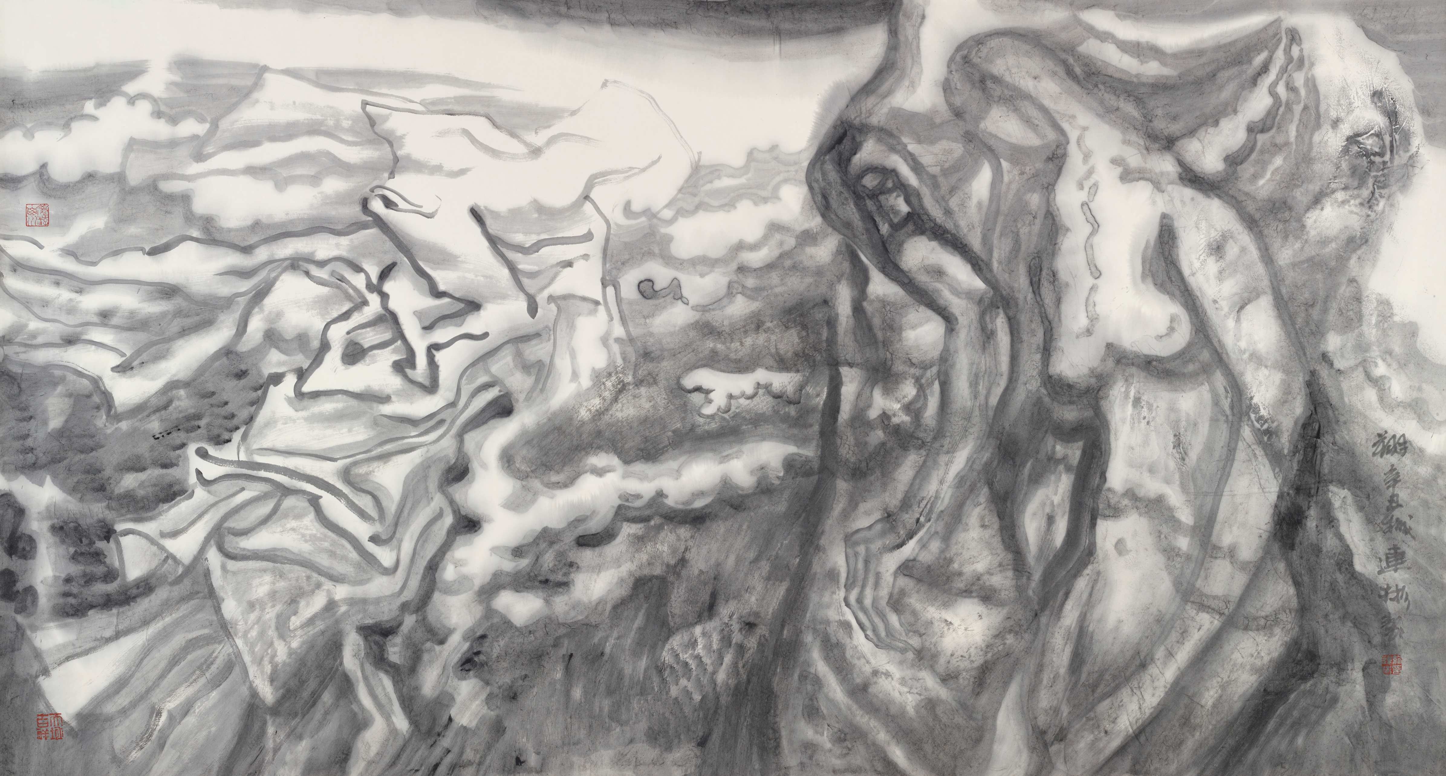 8.纪连彬  翔  96.5cm×179.5cm   8. Ji Lianbin  Soaring  96.5cm×179.5cm 