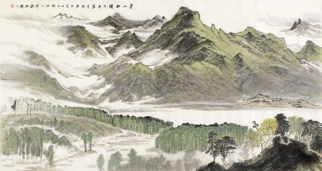 许钦松  青山初醒  180×97cm  2026年