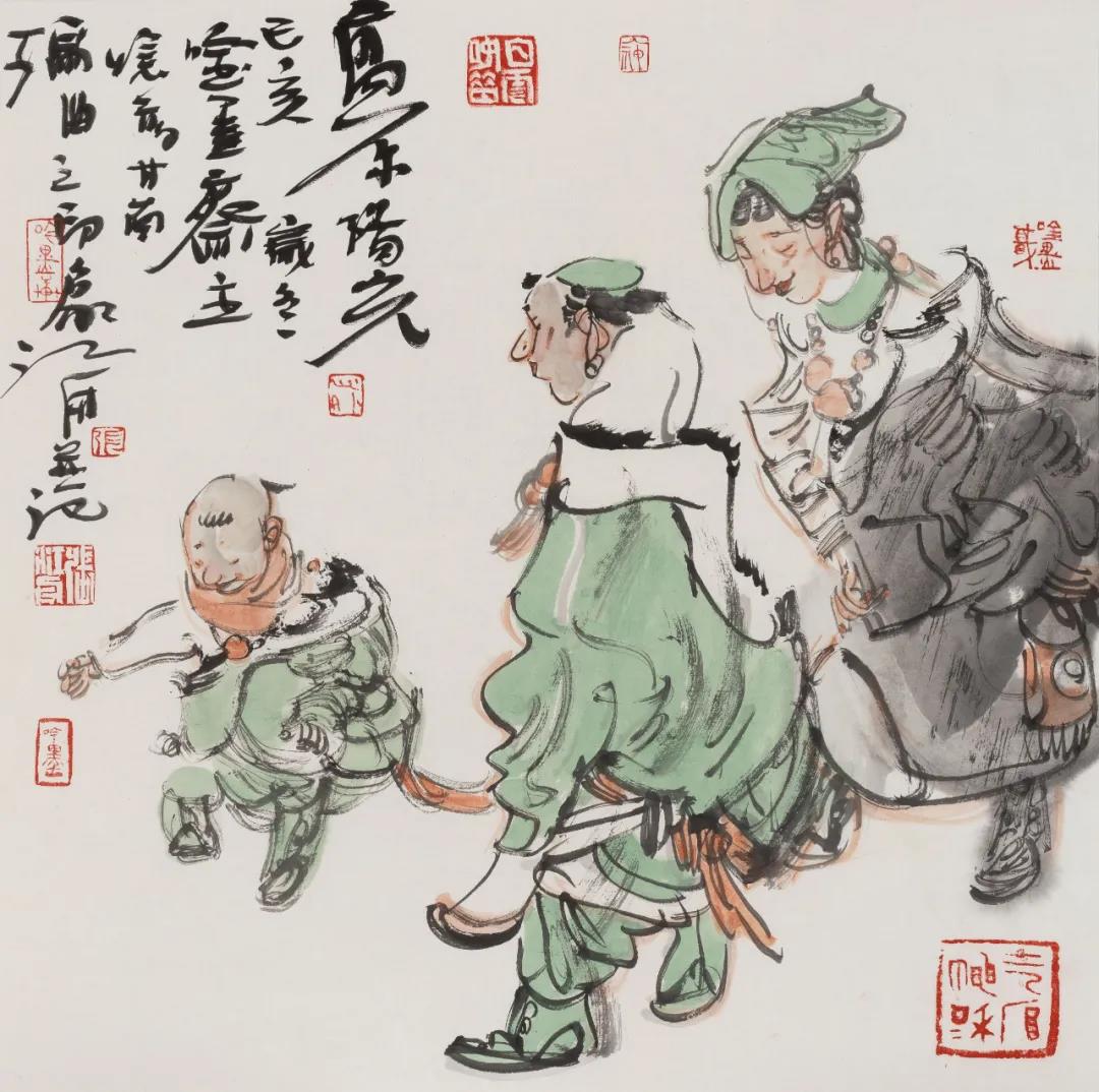 张江舟《高原阳光》45cmx45cm