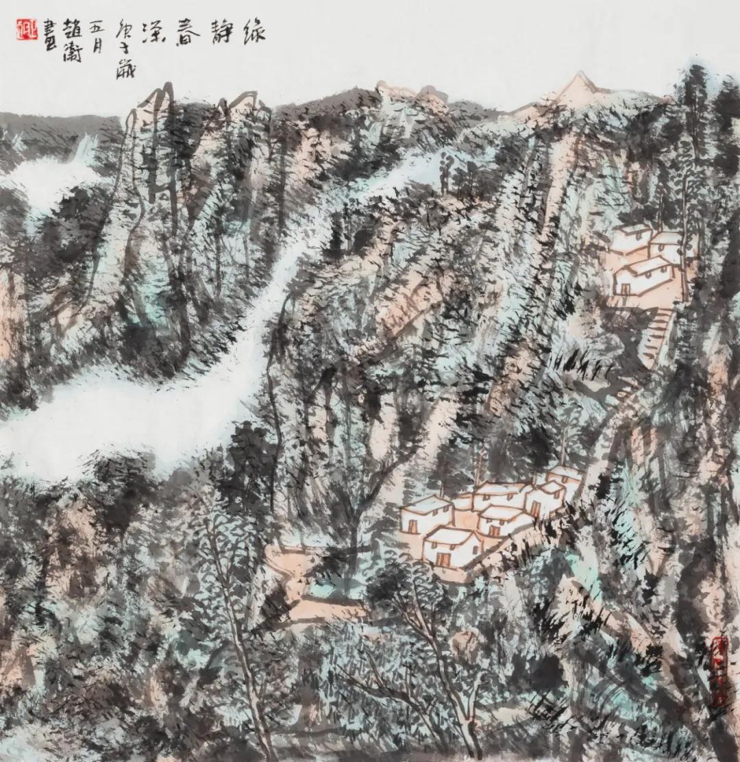 赵卫《绿静春深》68cmx68cm