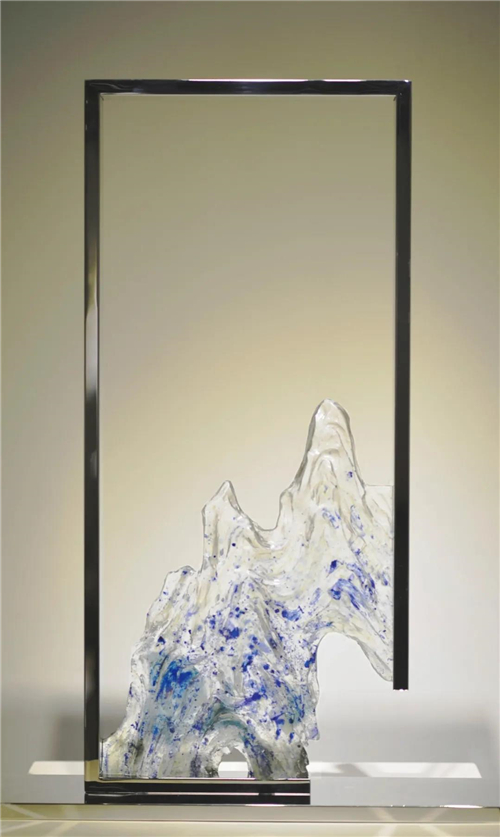 刘立宇 山行 脱蜡铸造玻璃 不锈钢 88cm×45cm×12cm