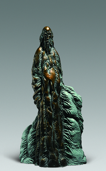 陈云岗 《杨州八怪—罗聘》 高105cm 2008年 铸铜