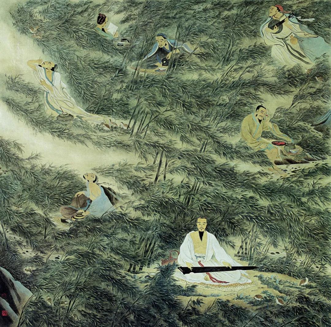 竹林七贤 200×200cm 1994年