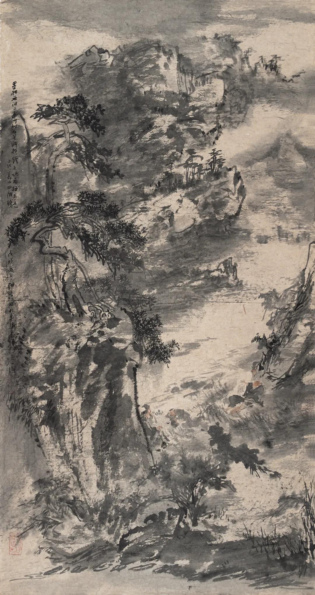 墨象无间 142×75cm 2019年
