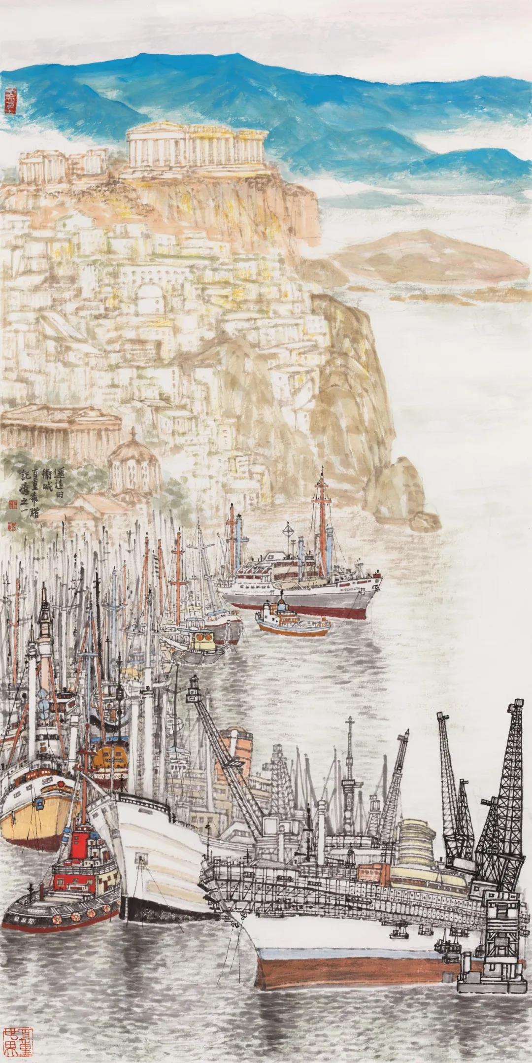 遙遠的衛城 136×68cm