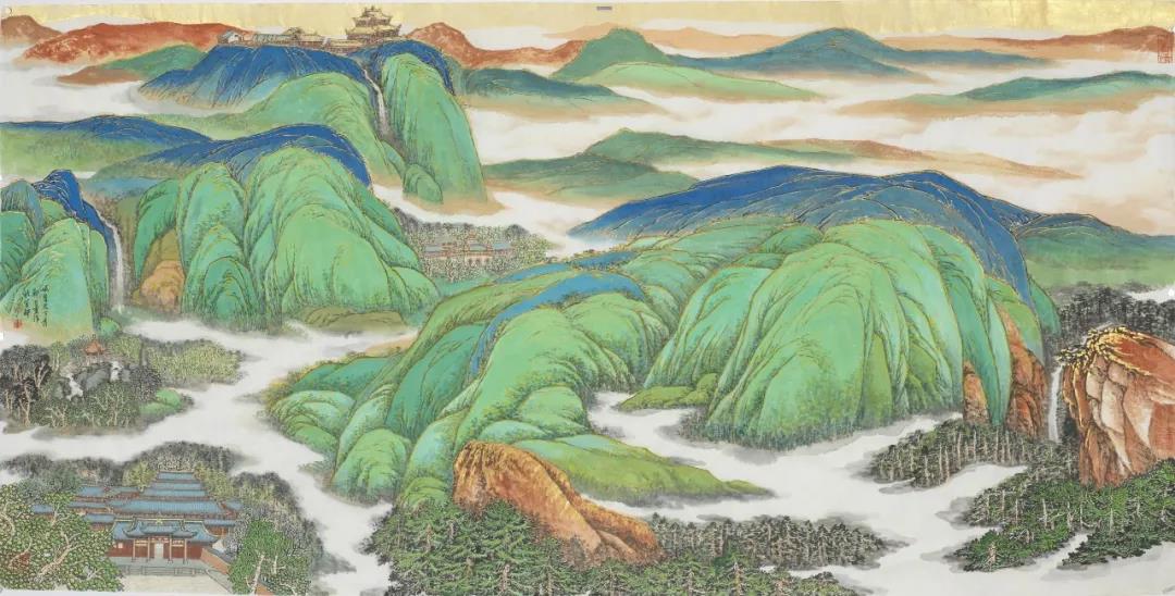 峨嵋天下秀 68×136cm