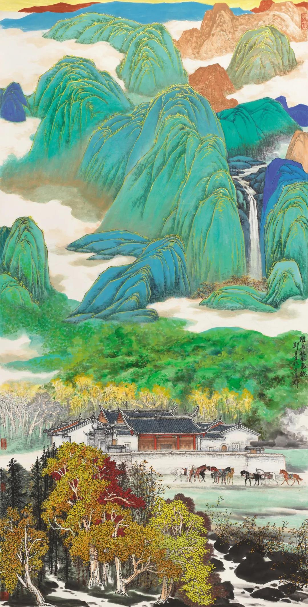 秋风骏马 96×178cm