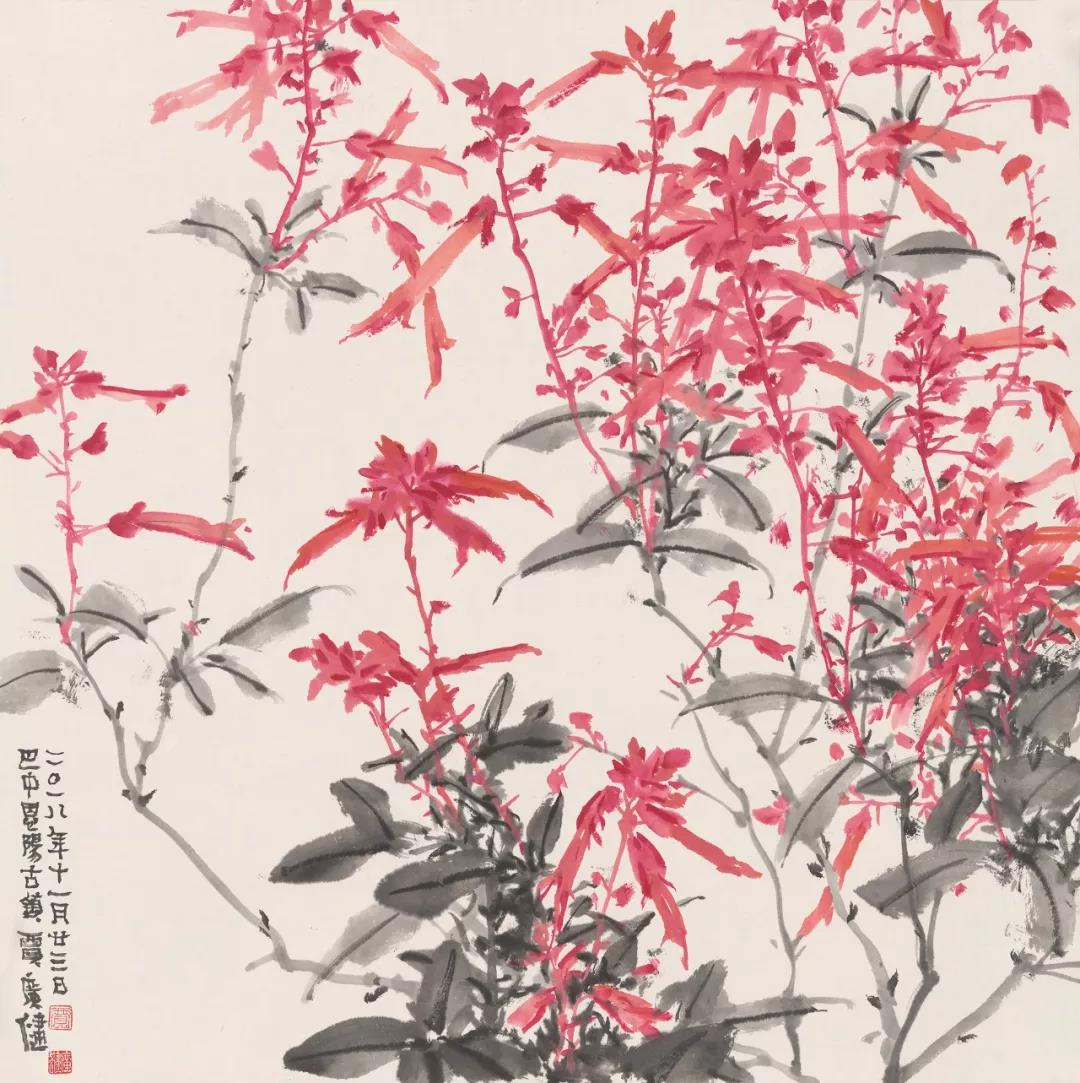 巴中恩阳古镇系列作品之一 68×68cm 2018年