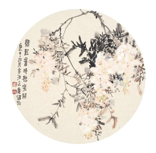 忆起旧时槐花开 42×42cm 2020年