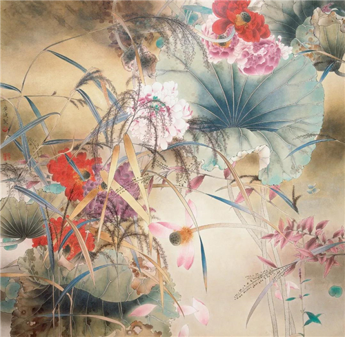 秋来犹有残花艳 90×90cm 2009年